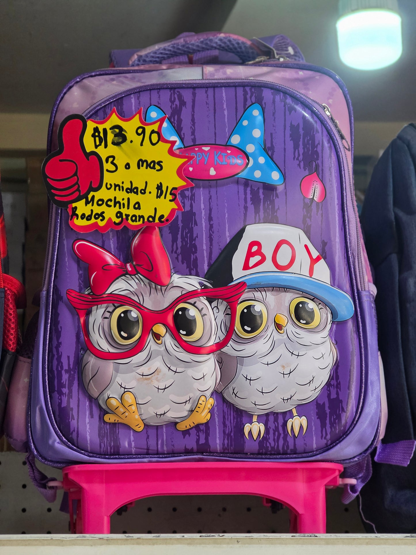 Mochila niña con rodos 28-77