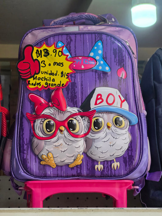 Mochila niña con rodos 28-77
