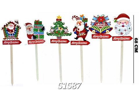 Adorno navideño estaca