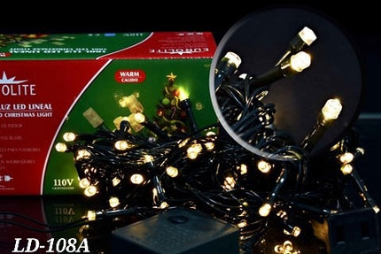 Luz 100l 8cm multi linea verde