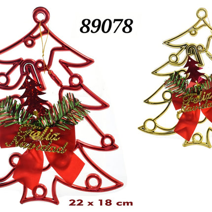 Arbol decorativo navideño 22x18cm